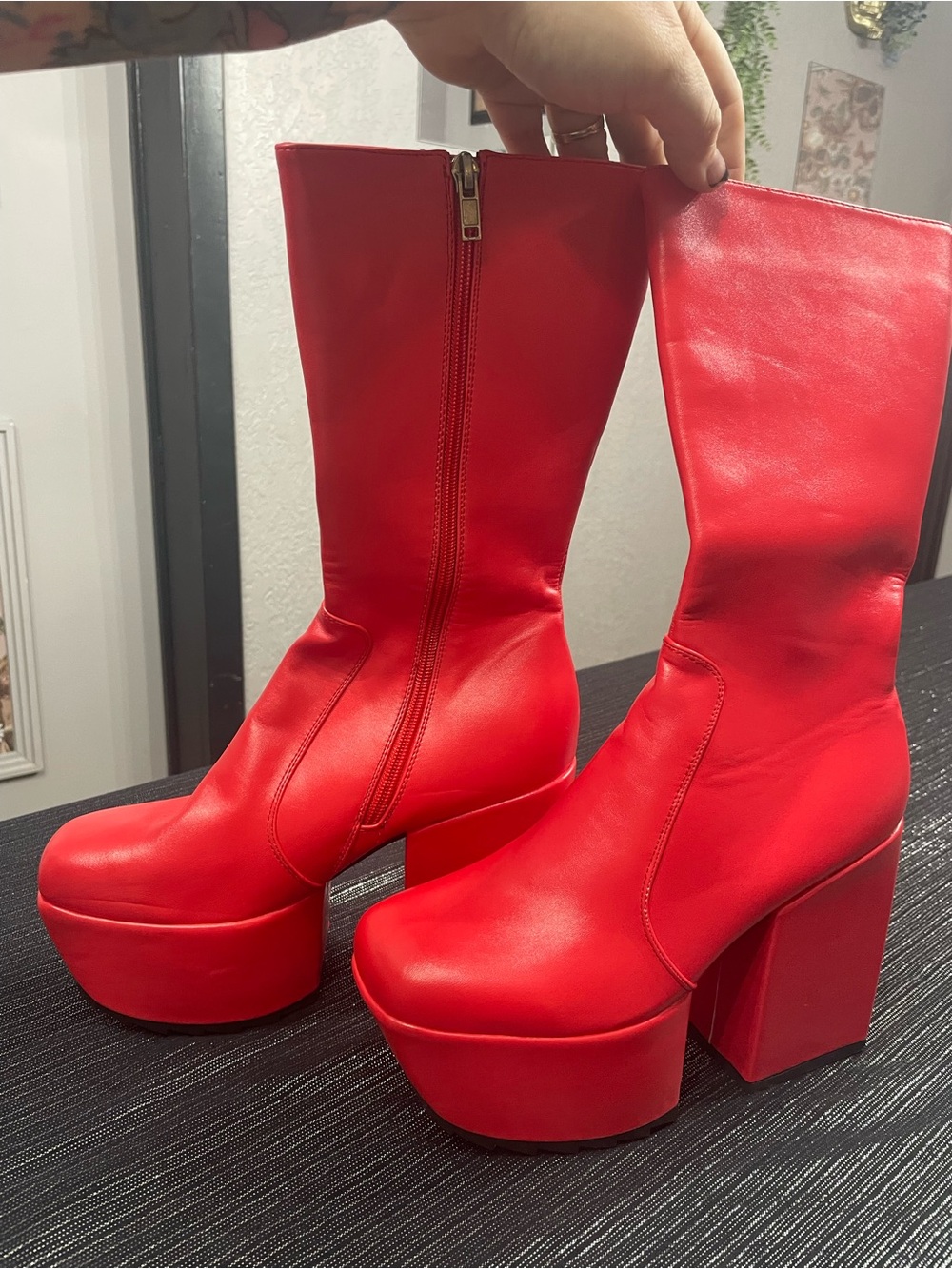 Dolls Kill Lamoda Wide Fit Magnolia Platform Boots NWOT